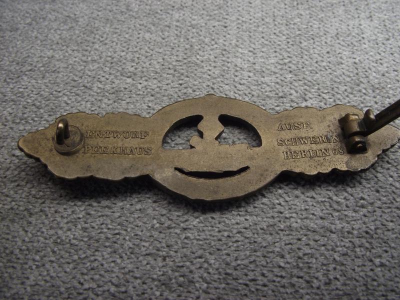 WW2 German U-Boat Clasp ''Frontspange''. Schwerin. NO PAYPAL PAYMENT!