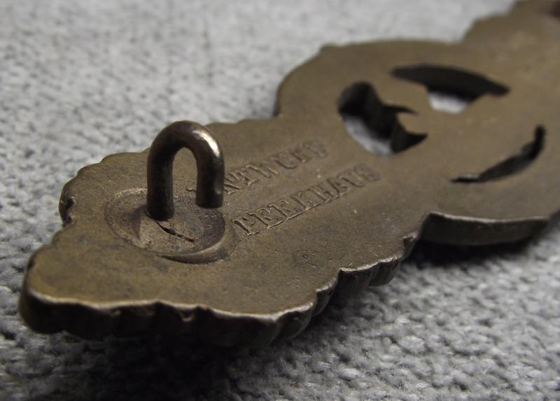 WW2 German U-Boat Clasp ''Frontspange''. Schwerin. NO PAYPAL PAYMENT!