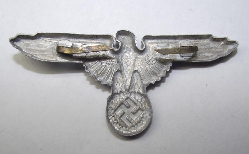 SS Visor Cap Aluminium Eagle. 1980's Austrian 360 Fake.