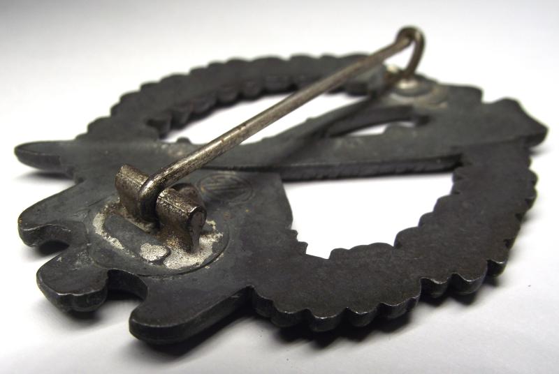 WW2 German Silver Infantry Assualt Badge. FZZ, Fritz Zimmermann.