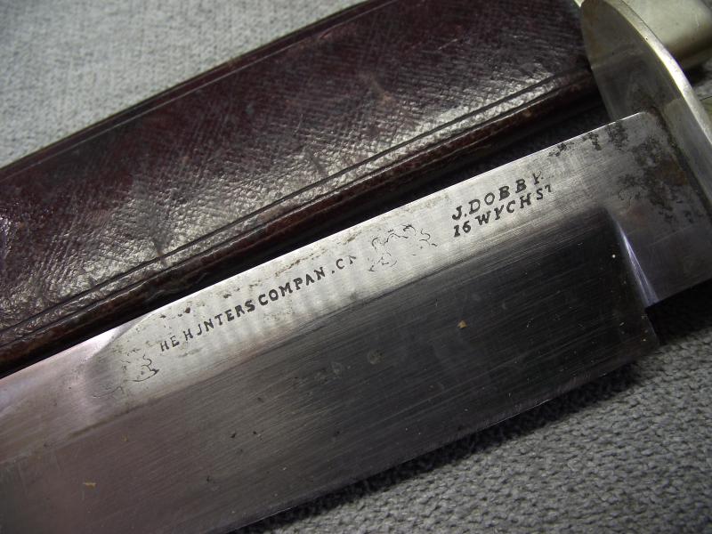Victorian Bowie Knife. ''The Hunters Companion''. J.Dobby, 16 Wych Street.
