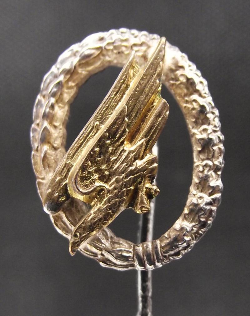 1957 Pattern Fallschirmjager Badge Lapel Stickpin.