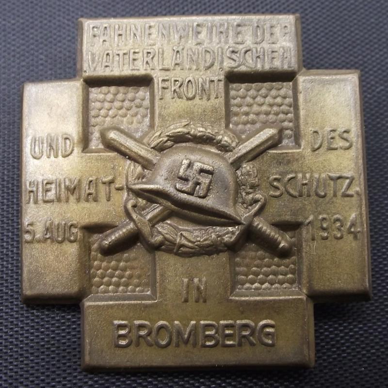 Vaterlandischen Event Badge/Tinnie. Bromberg, 1934.