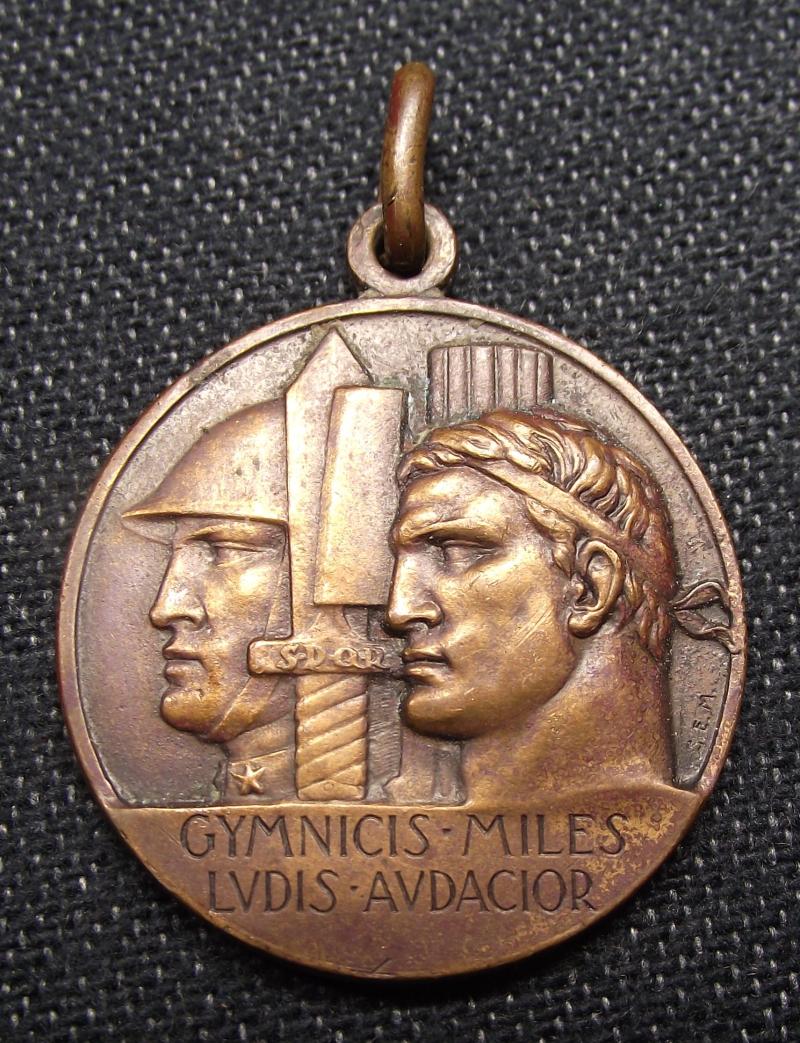 1930's Fascist Italian Sports Medal.