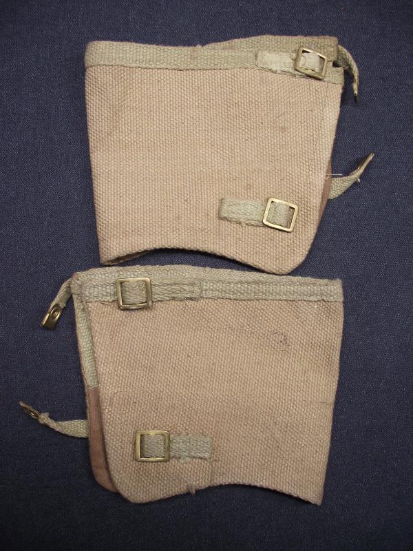 British 1942 Dated Webbed Gaiters.