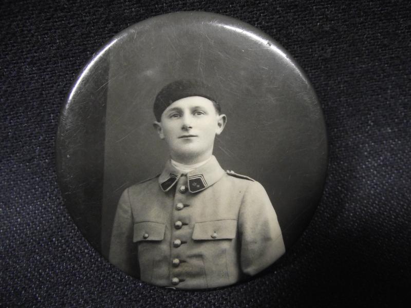 French Miltary Souvenir Hand/Pocket Mirror.