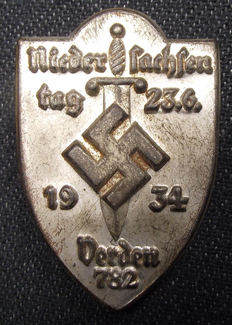 Verden 782, Event Badge/Tinnie. Nieder Sachsen Tag. 1934