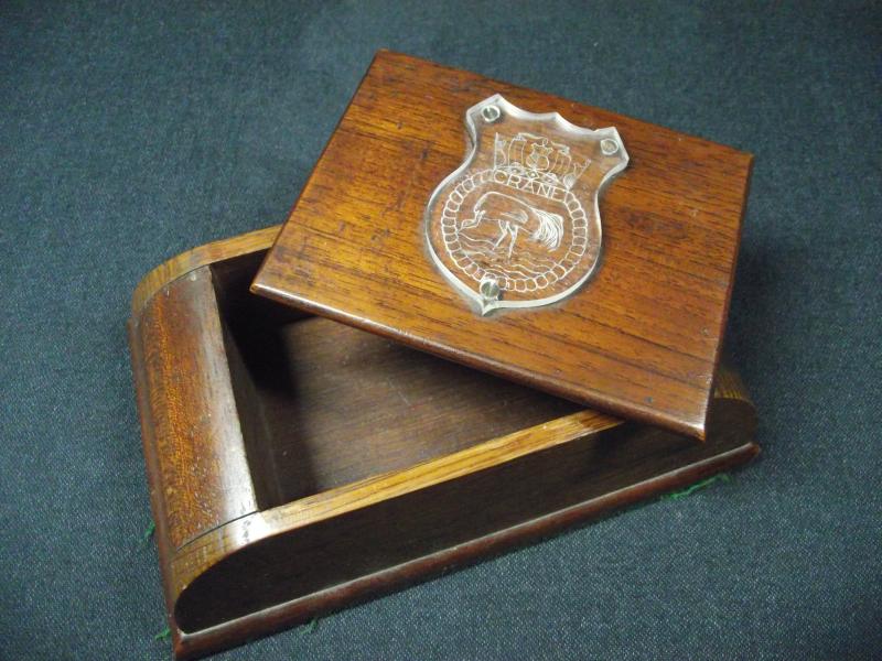 HMS Crane Souvenir Wooden Box.