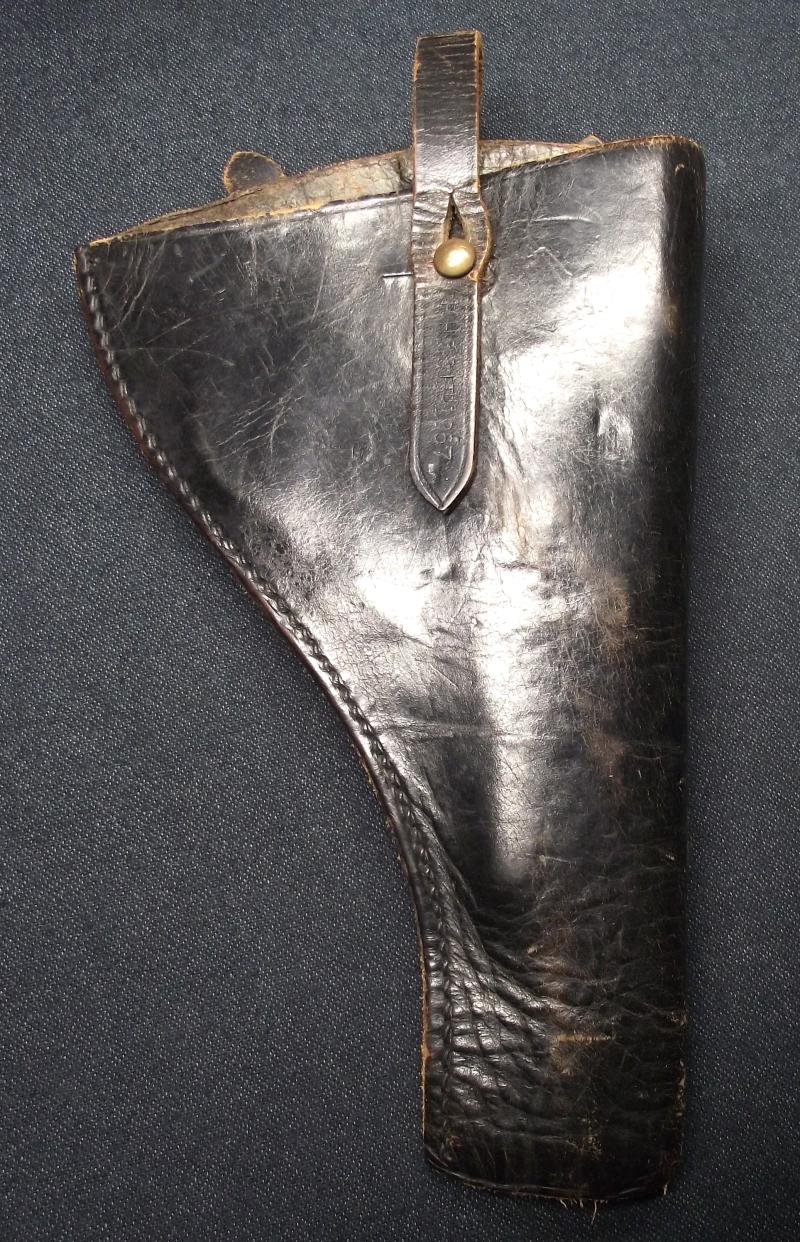 British Black 1914 Pattern Open Top Pistol Holster. Police?