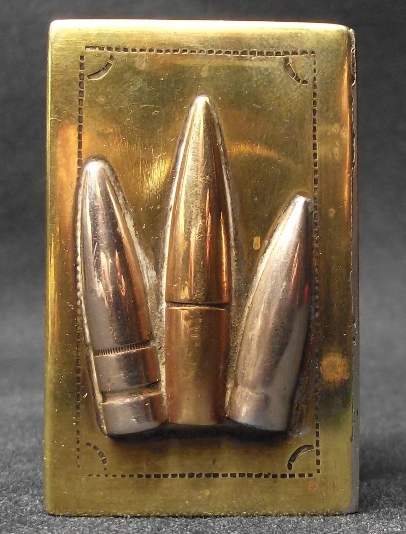 WW1 Bullet Brass Matchbox Safe.