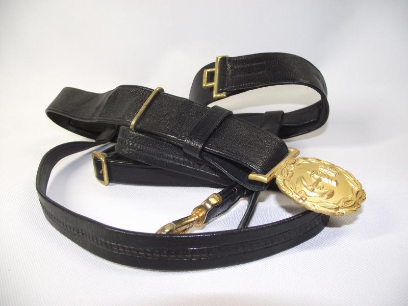 Royal Navy Officers Sword Belt. Gieves.