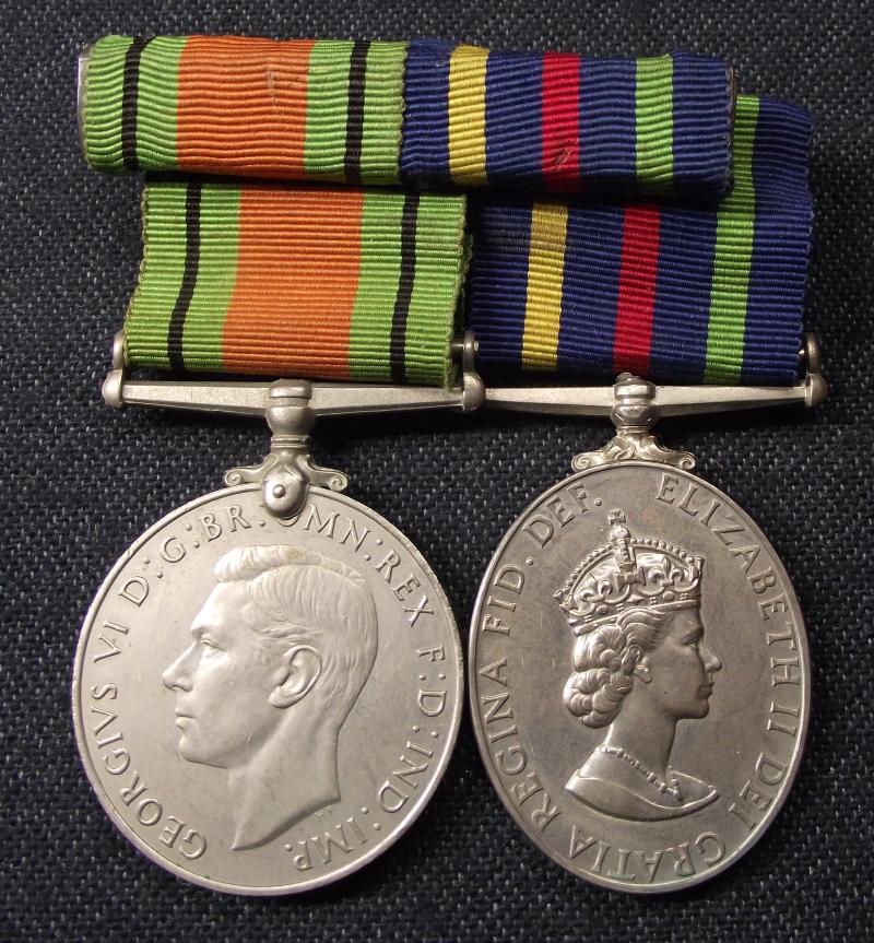 British Civil Defence Long Service Medal Pair.