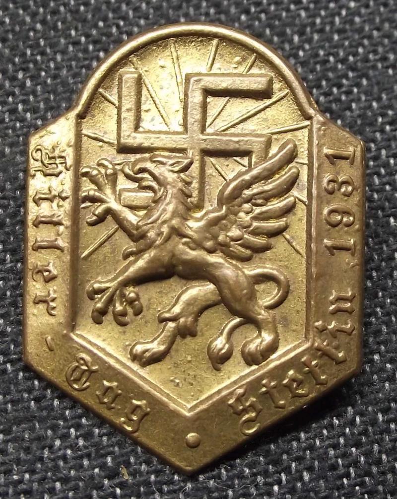 Hitler Tag Event Badge/Tinnie. Stettin 1931.