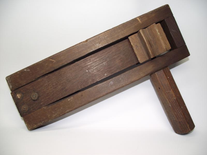 British WW2 Dated Wooden Gas Rattle.