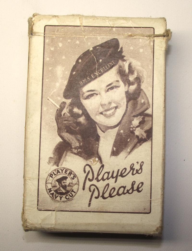 WW2 Player's Playing Cards. HMS Excellent.