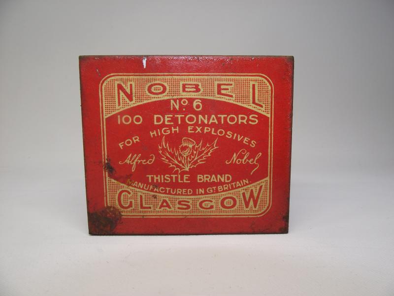 Nobel No-6 Detonators Tin Box.