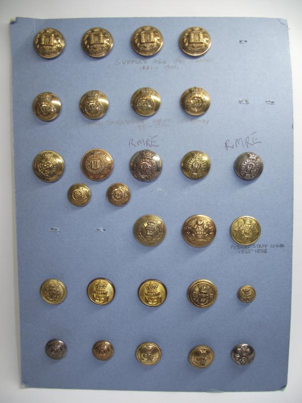 British Victorian Military Button Selection.