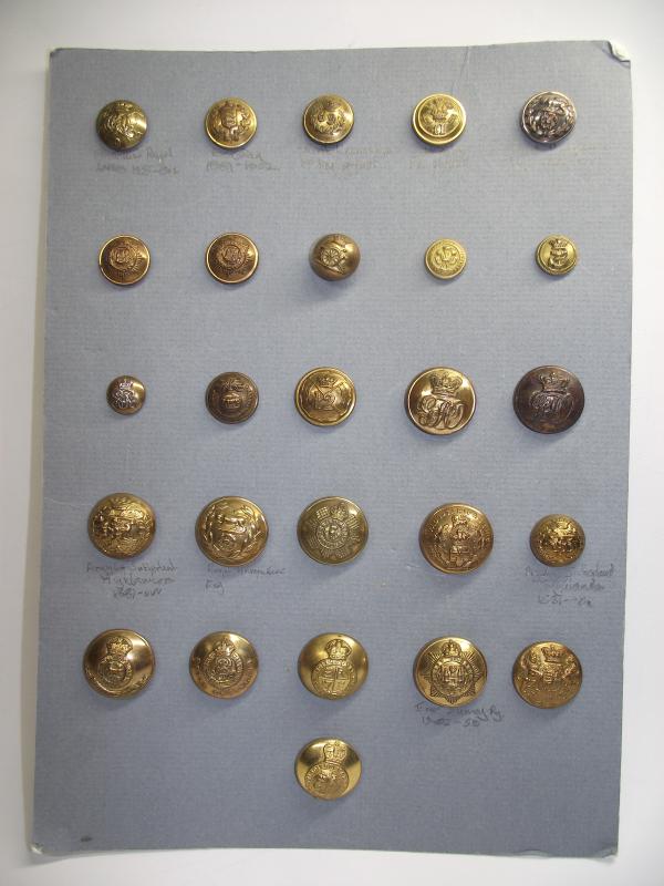 British Victorian Military Button Selection.