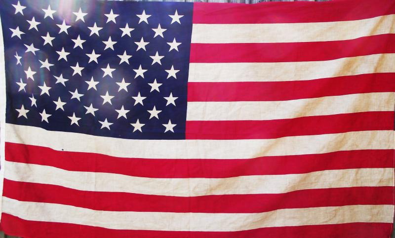 Vintage U.S. Flag. 35x58 Inches.