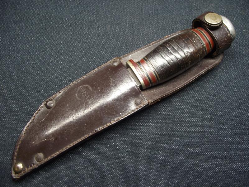Vintage Leather Handle Knife. Wade & Butler.