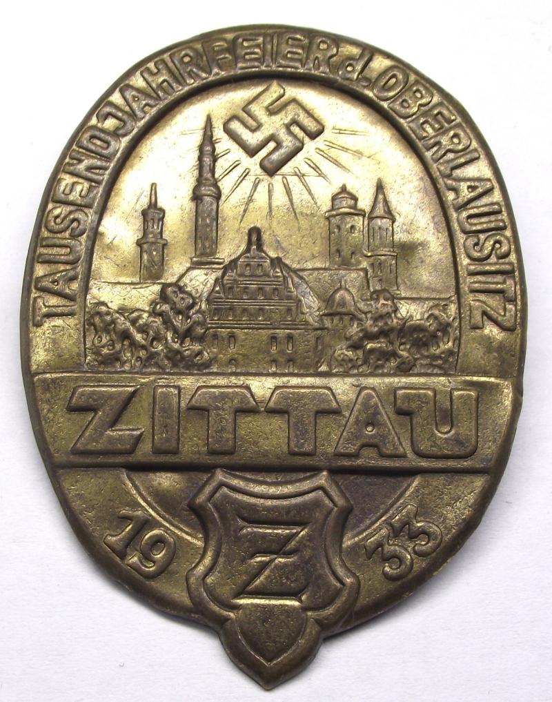 WW2 German Event Badge/Tinnie. Zittau, 1933.