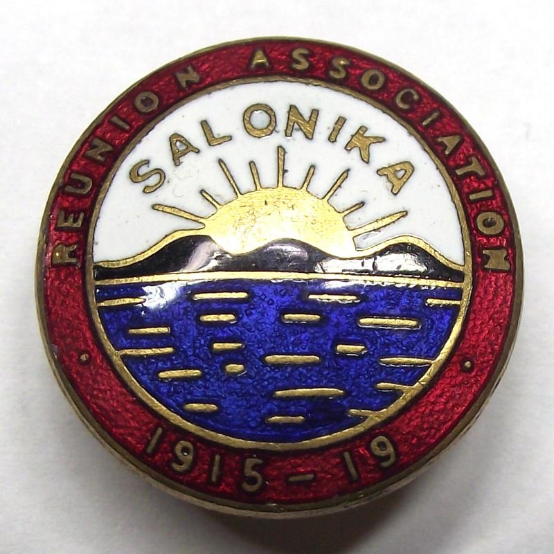 1915-19 Salonika Reunion Association Enamel Badge.