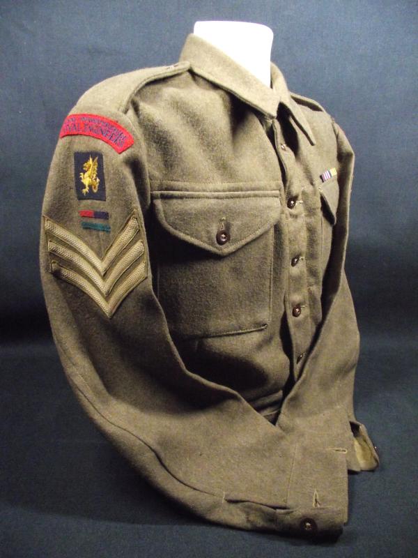 Royal Monmouthshire Royal Engineers 43rd Wessex Division, 1944 Dated Battle Dress Blouse.