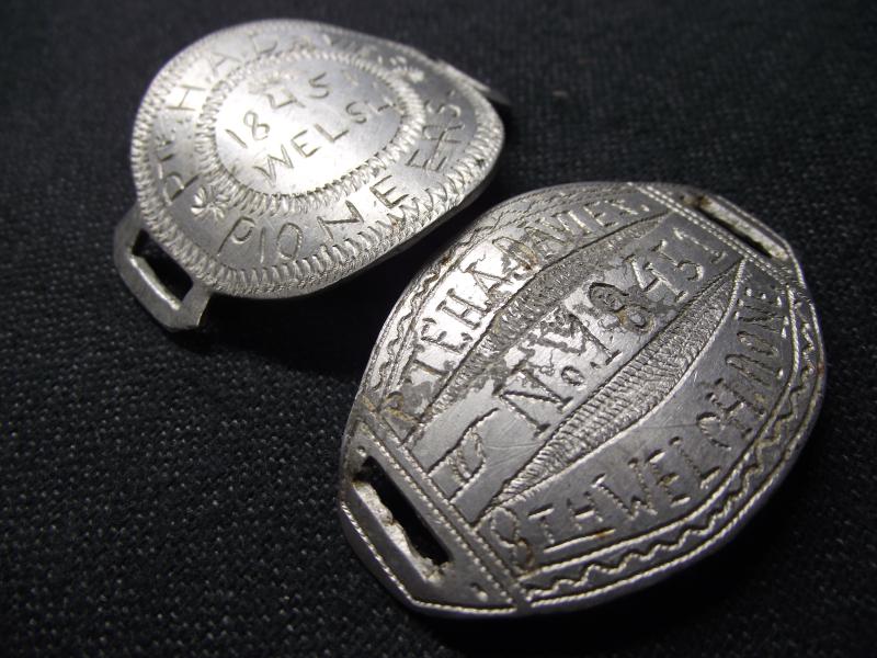 WW1 Welsh Regiment, 8th Pioneer Battalion Wrislet ID Tag Pair. Gallipoli.