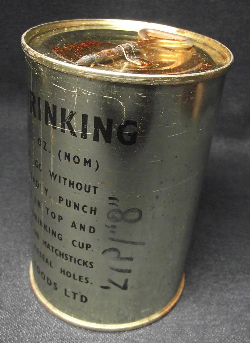 1970's British Army Ration Tin, Drinking Water.