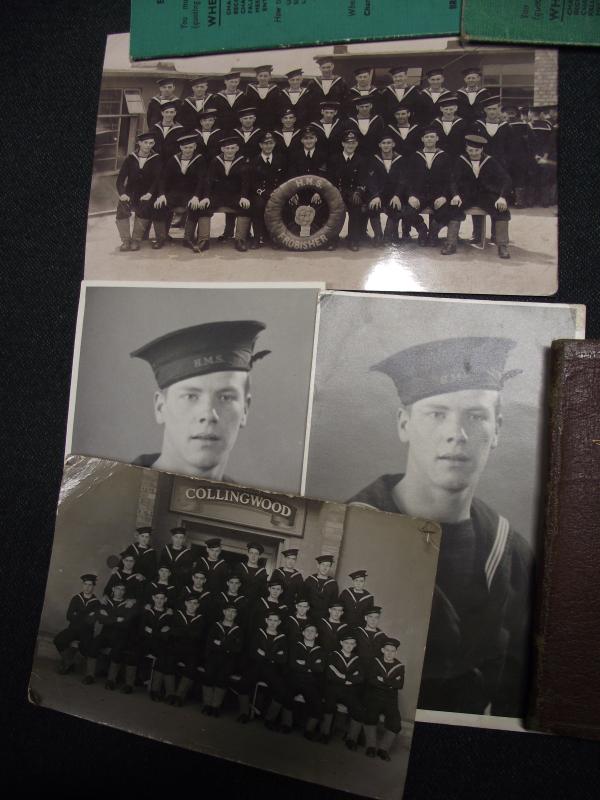WW2 Royal Navy Medal Group and Photos. Normandy and Cardiff Connection.