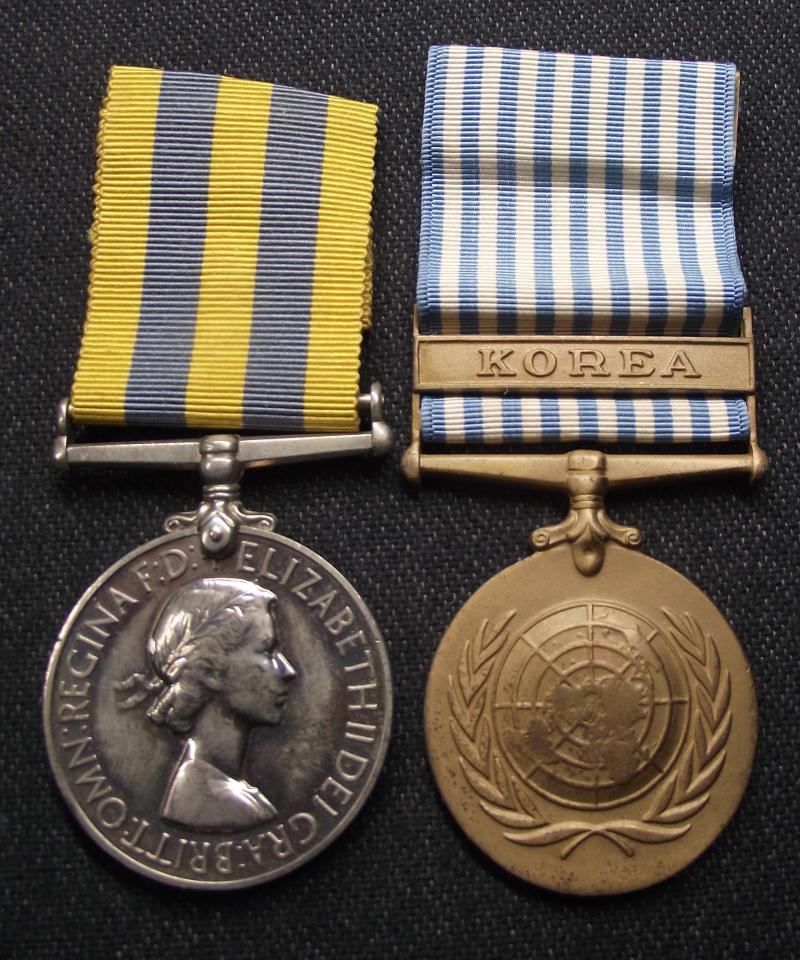 Korean War Medal Pair. S.Q.M.S. Lewis. RAMC.
