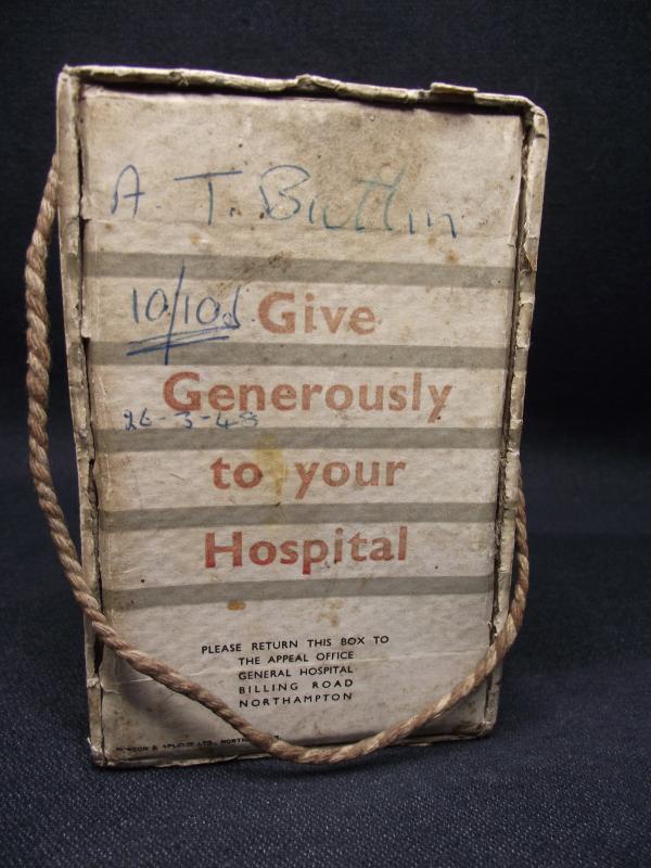 1948 Dated Northampton General Hospital War Memorial Appeal Collection Box.