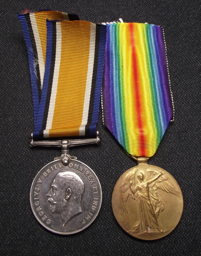 WW1 British Medal Pair. Essex Regiment.