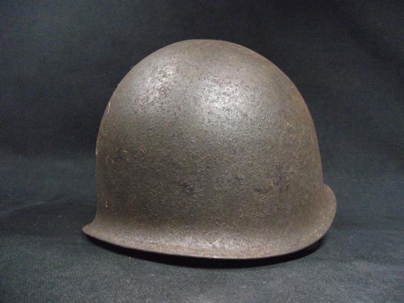 WW2 U.S. Army M1 Front Seam Swivel Bail Combat Helmet Shell.