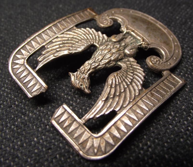 WW2 Modified Polish Airforce Metal Cap Badge.