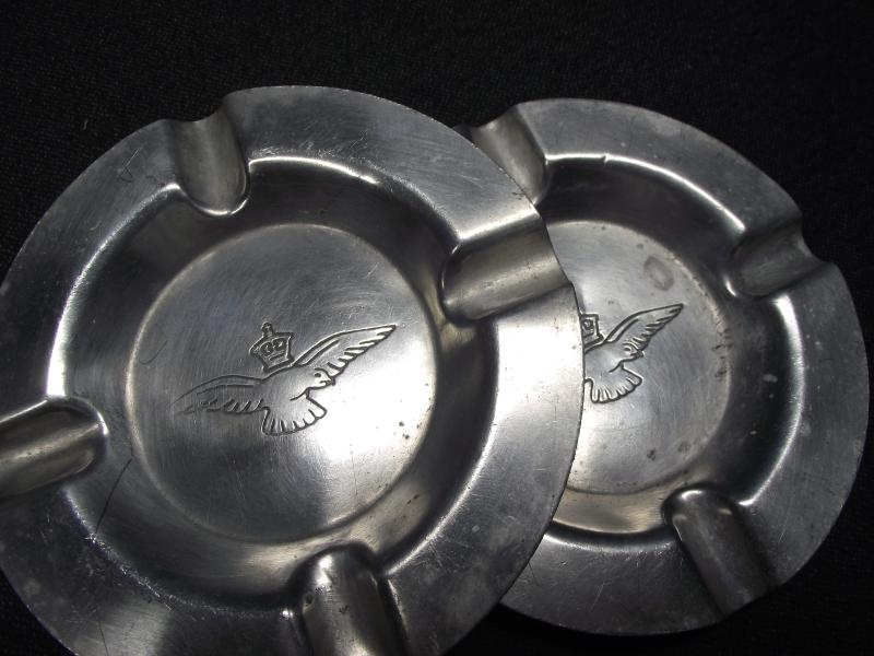 2 X WW2 RAF Mess Ashtrays.