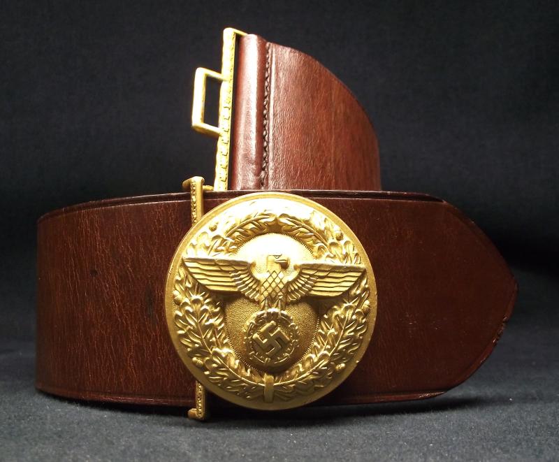 NSDAP Political Leader Belt and Buckle. M4/72, Deumer.