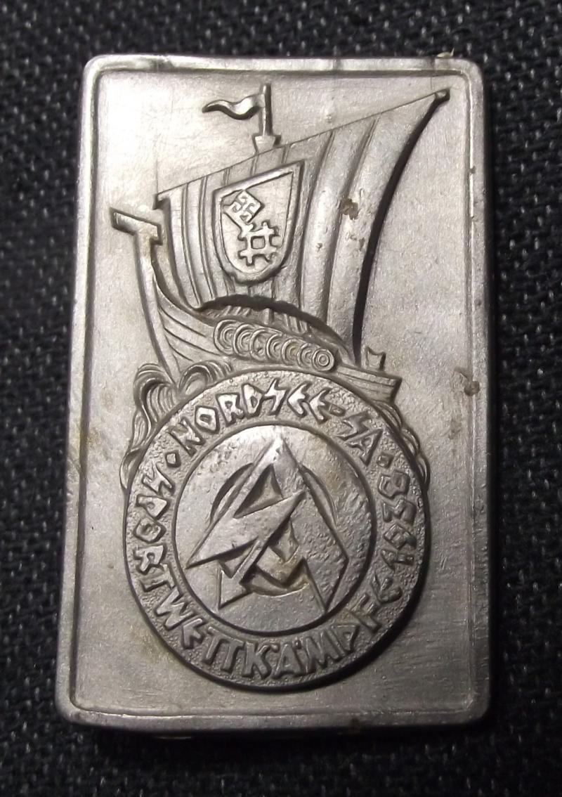SA Event Badge/Tinnie. Sportwettkampfe Nordsee, 1938.