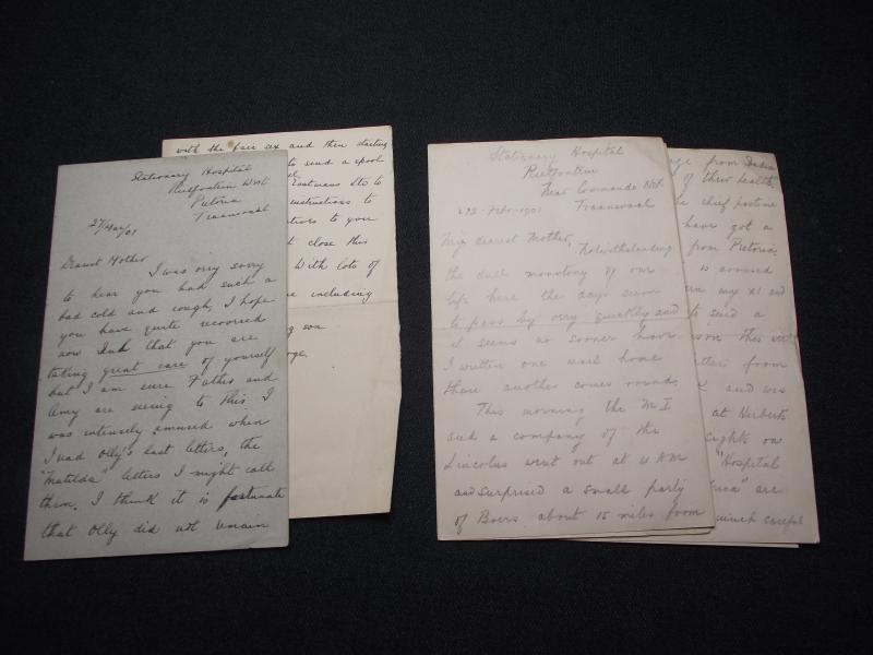 Two Boer War Personal Letters, Surgeon RAMC G.Goldsmith.