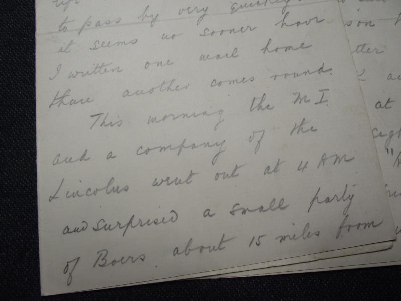Two Boer War Personal Letters, Surgeon RAMC G.Goldsmith.