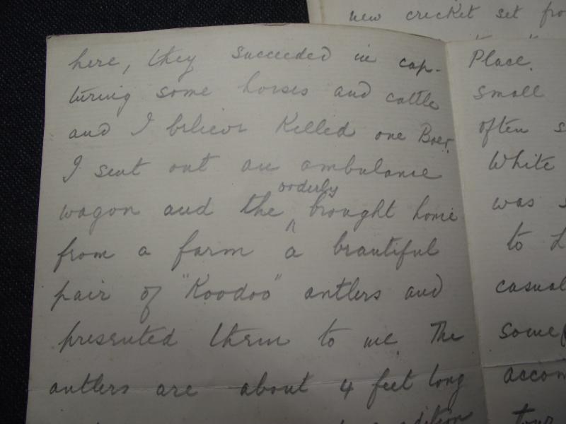 Two Boer War Personal Letters, Surgeon RAMC G.Goldsmith.