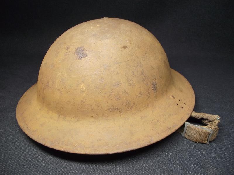 1940 Dated British Army  MKII Steel Helmet Relic. Cardiff.