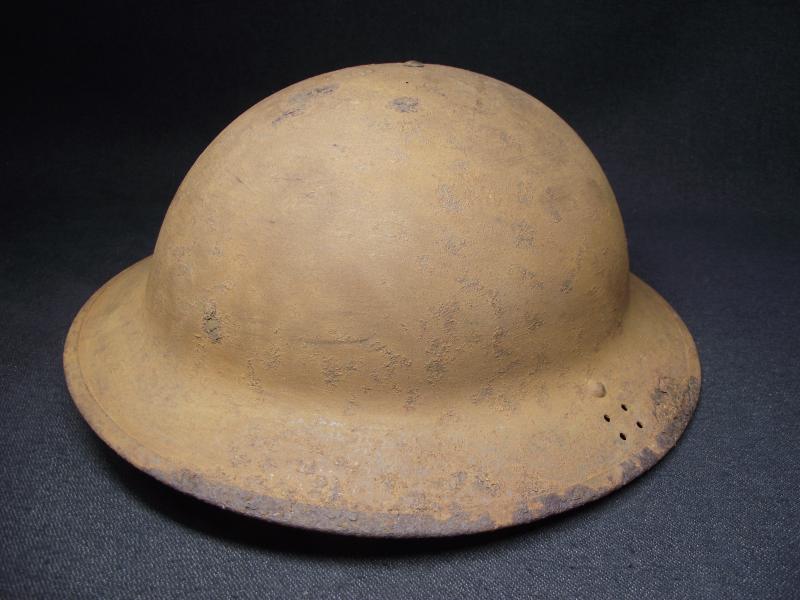 1940 Dated British Army MKII Steel Helmet Relic. Cardiff.