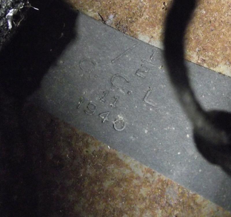 1940 Dated British Army MKII Steel Helmet Relic. Cardiff.