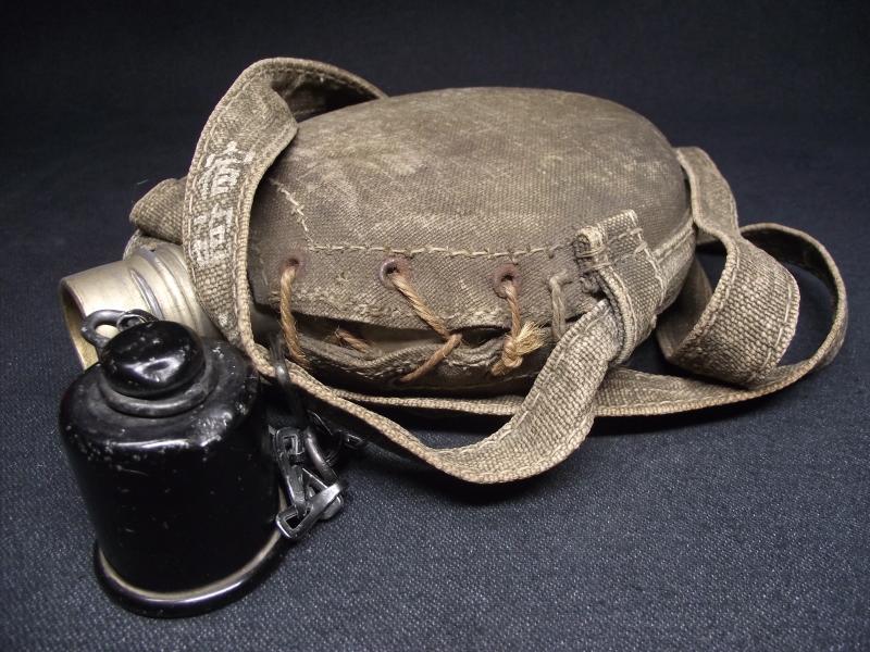 WW2 Japanese Navy Landing Forces Water Bottle / Canteen.