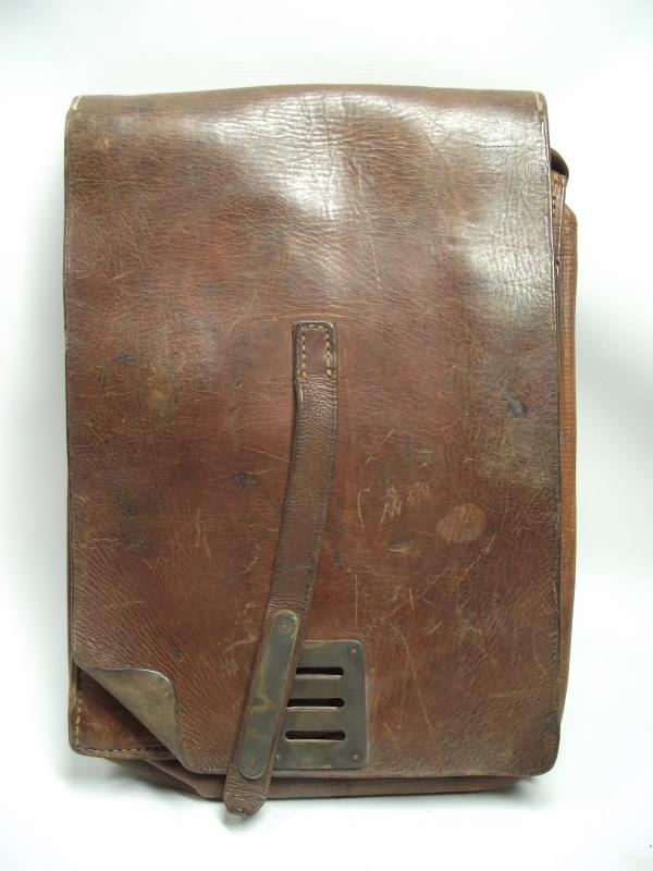 WW2 Named German Luftwaffe Leather Map Case. Flak Regiment 22.