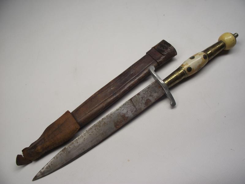 Vintage Stiletto Sheath Knife.