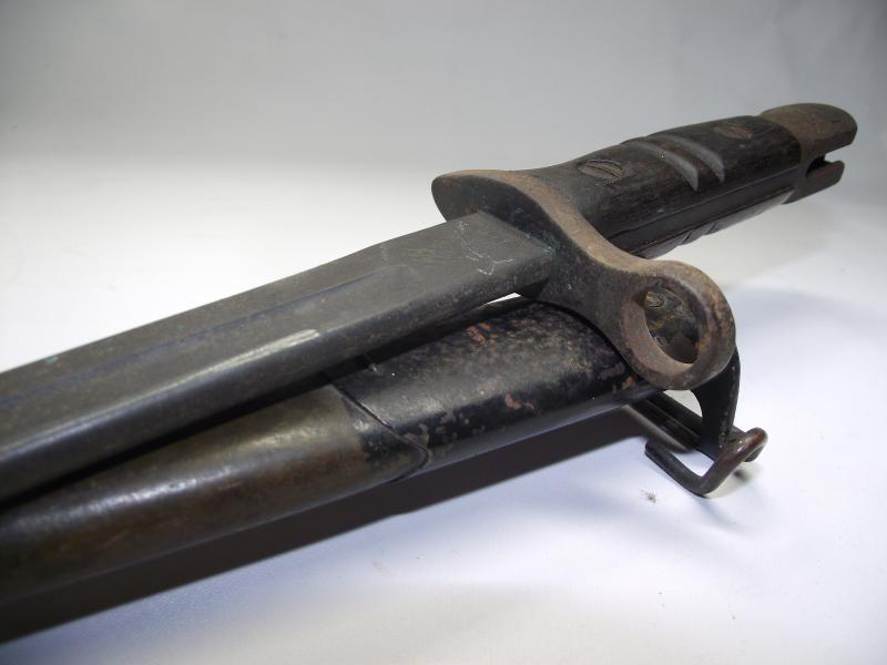 WW1 M1913 Remington Bayonet. American Property Over-Stamps.