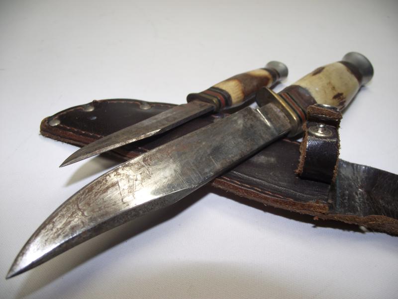 Vintage Sheath Knife Pair. Rodgers.