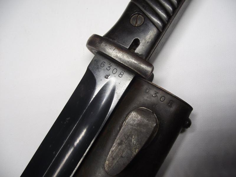 WW2 German Matching Numbers K98 Bayonet. Horster, 1940.